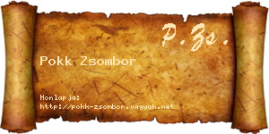 Pokk Zsombor névjegykártya